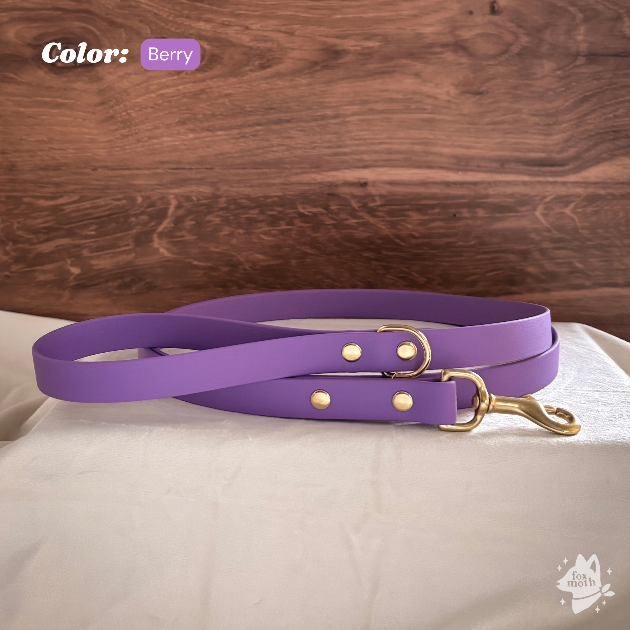 FoxMoth - Venta al por mayor Correa - Perros - Correa para perro moderna e impermeable de Biothane [3/4", más de 17 colores]11