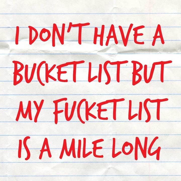 Coaster or Magnet - LOL - Bucket List for wholesale by Cedar Mountain Studios