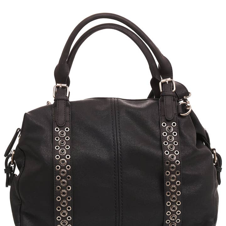 HJS - Wholesale Shoulder Bag - Women's - Shoulder bag 'FREMONT' - with tasteful stud design6