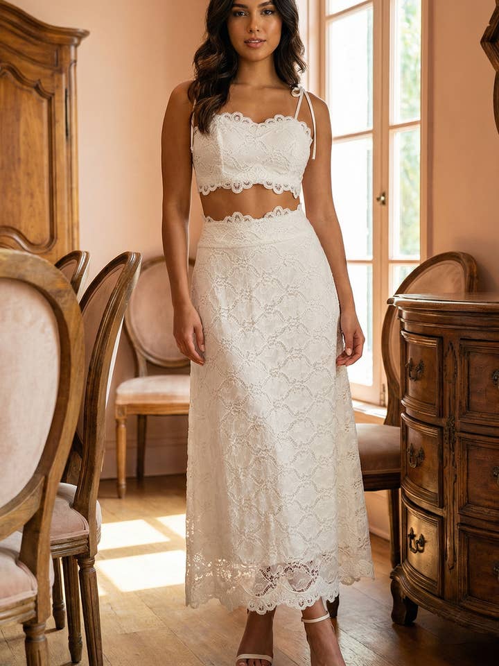 Spets Maxi Kjol Set för wholesale av Vestis M