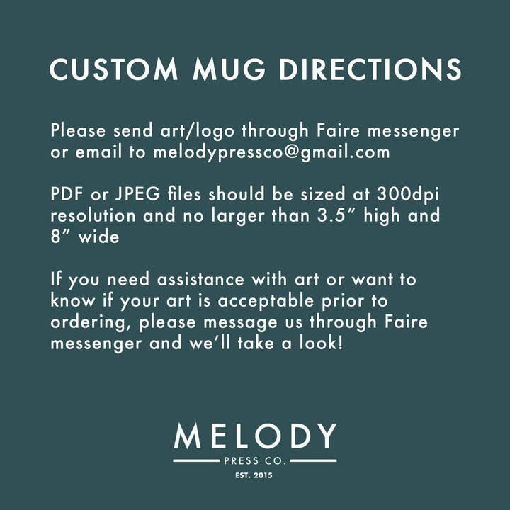 Melody Press Co. - Wholesale Coffee Mug - Custom Design Coffee Mug