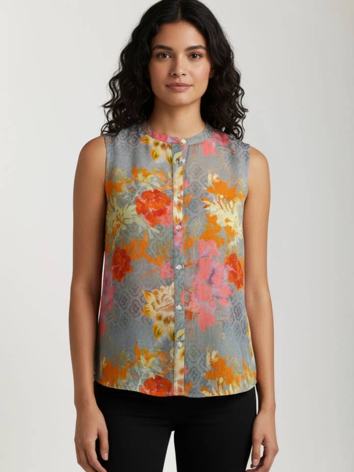 Button Up Tank for wholesale by APNY