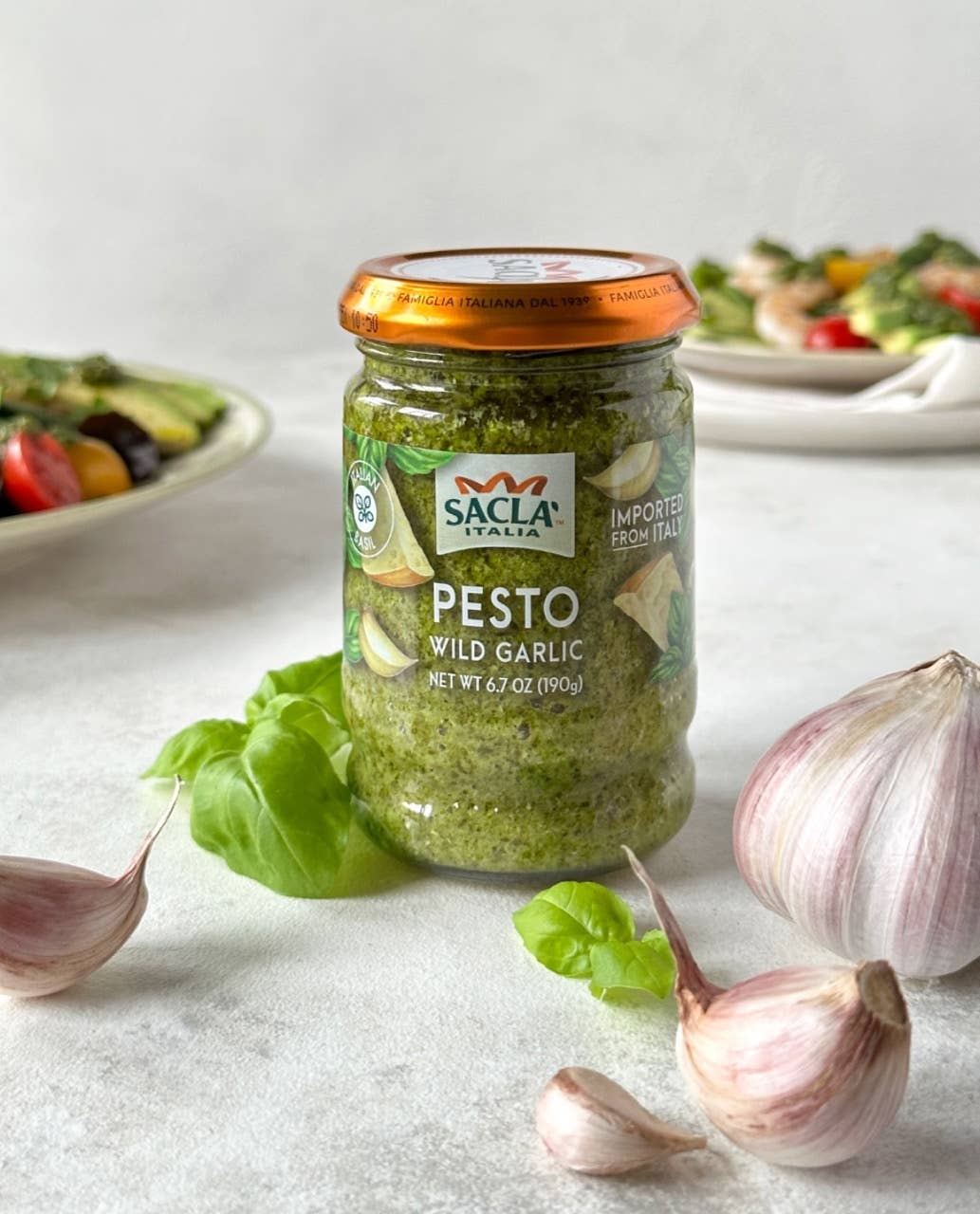 Sacla - Wholesale Pesto - Sacla Italy Wild Garlic Basil Pesto 6x6.7o Green Pasta Sauce4
