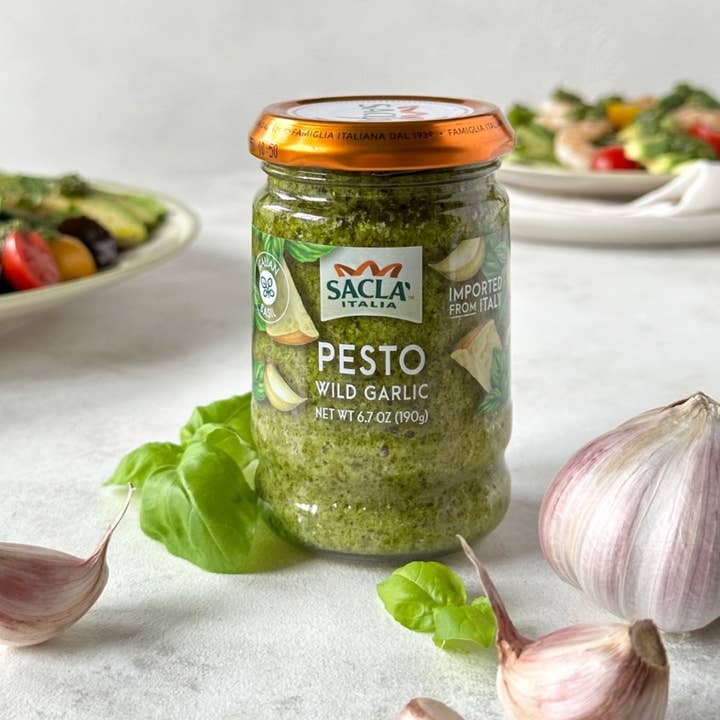 Sacla - Wholesale Pesto - Sacla Italy Wild Garlic Basil Pesto 6x6.7o Green Pasta Sauce4