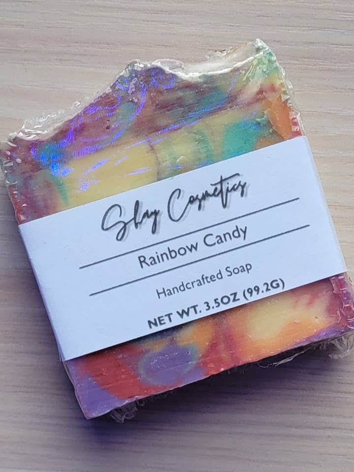 Rainbow Candy Soap for wholesale by Shay Cosmetics