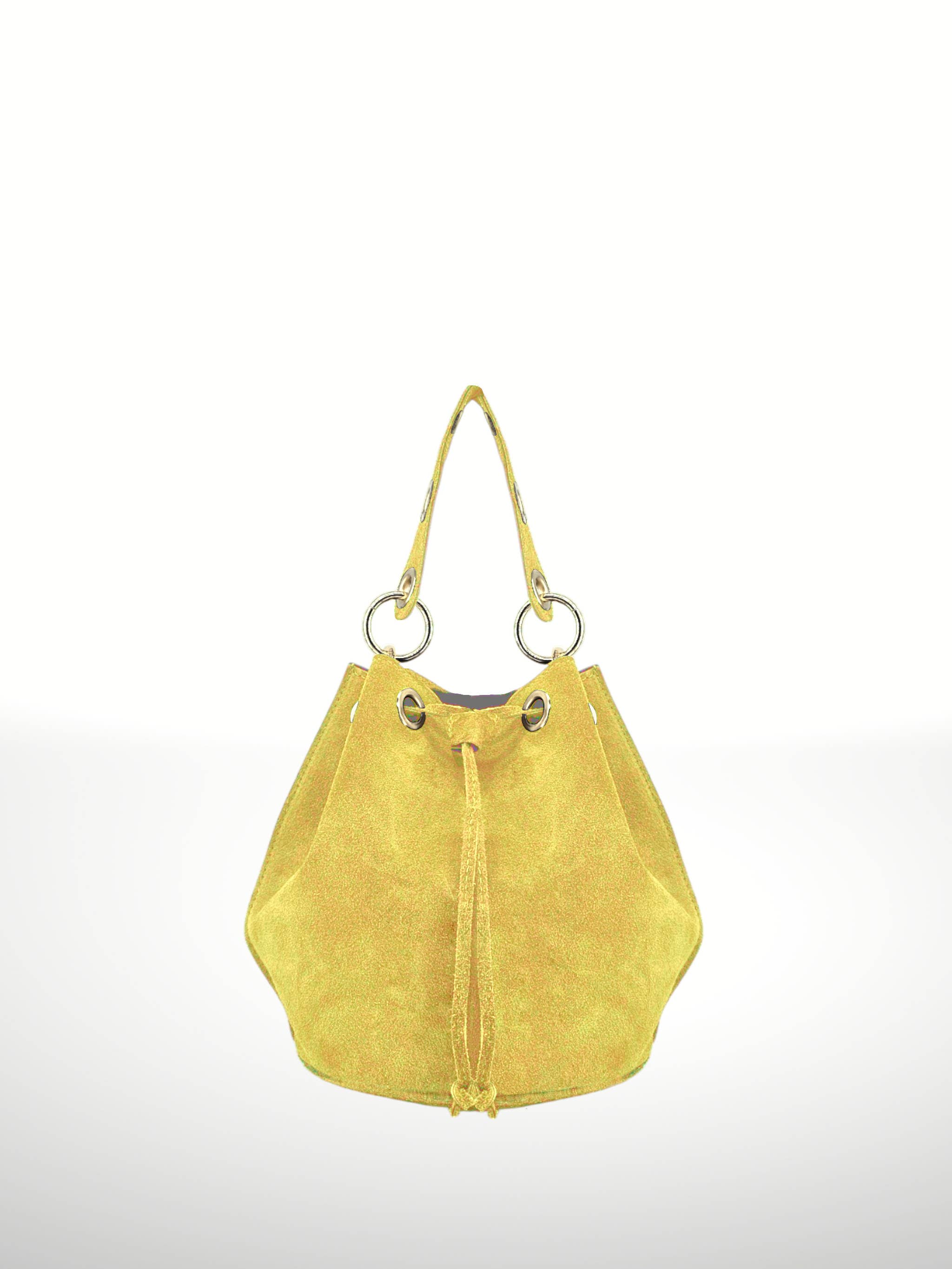 ITALIAN'S LEATHER – Großhandel Schultertasche – Damen – Arlecchino Beuteltasche aus Wildleder 2206291