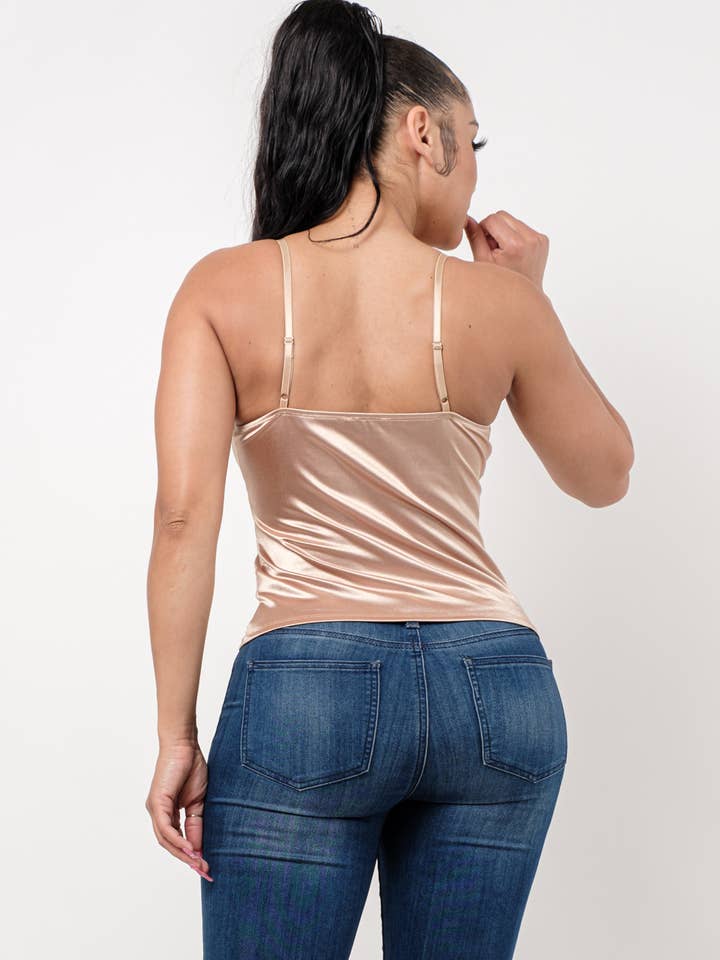 Julia by LoveJ - Wholesale Blouse - Women's - Buttons Mesh Ruched Lace Trim Front Tie Top3