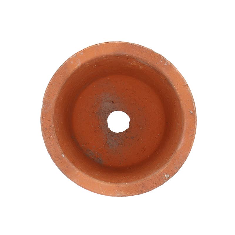 Esschert Design USA - Vente Pot - Pot de fleurs rond en terre cuite vieillie - Petit2