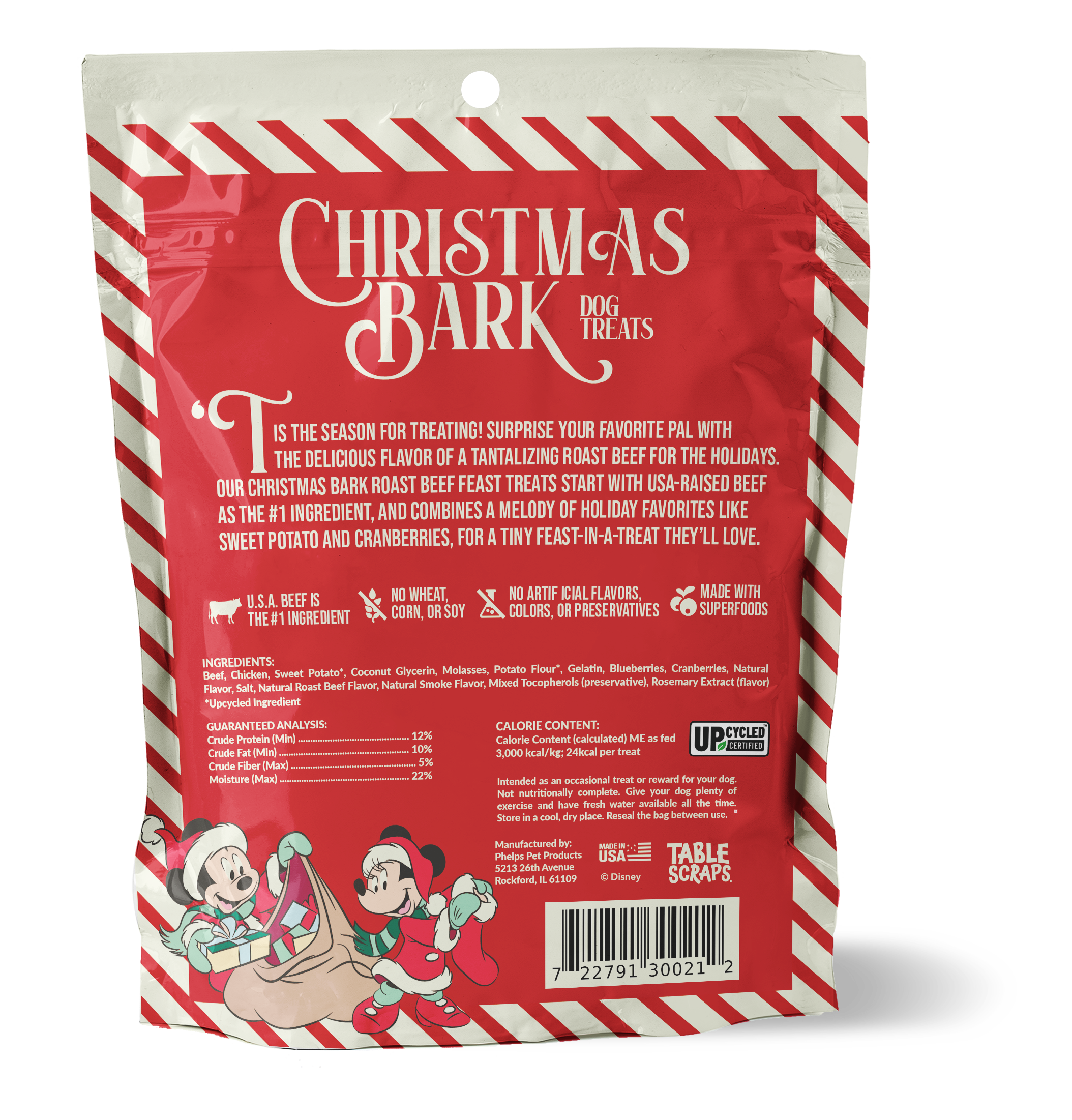 Table Scraps - Vente Friandises – chien - Fête de rôti de bœuf de Noël Disney Bark1