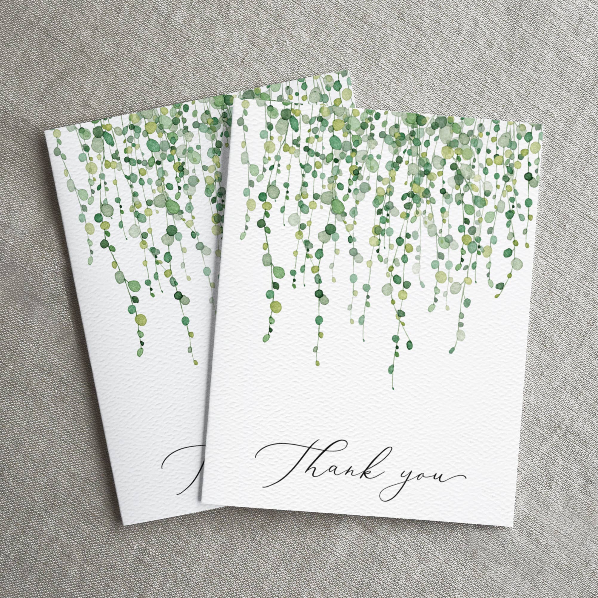 Blue Thistle - Wholesale Thank You Card - Thank You Greenery Greeting Card, Plant thanks, botanical2