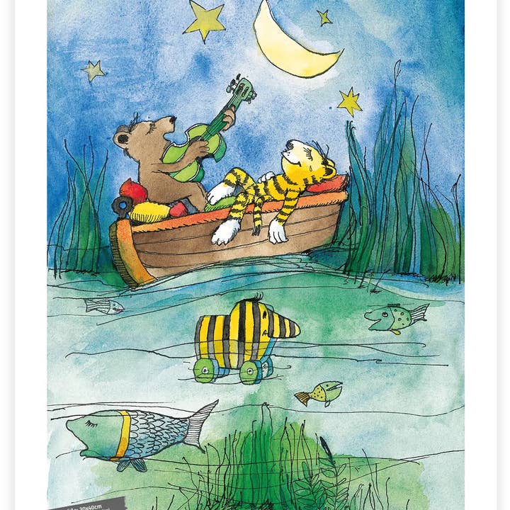 Janosch Origineel motief – Maanlichtmuziek voor wholesale door BUCHPOSTER