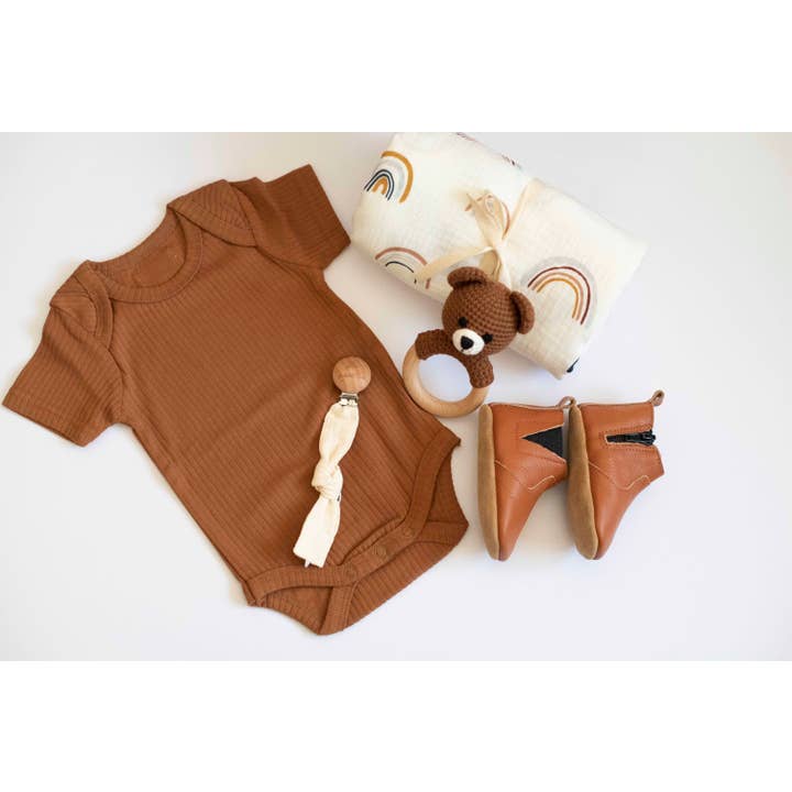 Little Organic Co - Vente Body (sans pieds) – bébé - Body bébé à manches courtes en coton biologique côtelé16