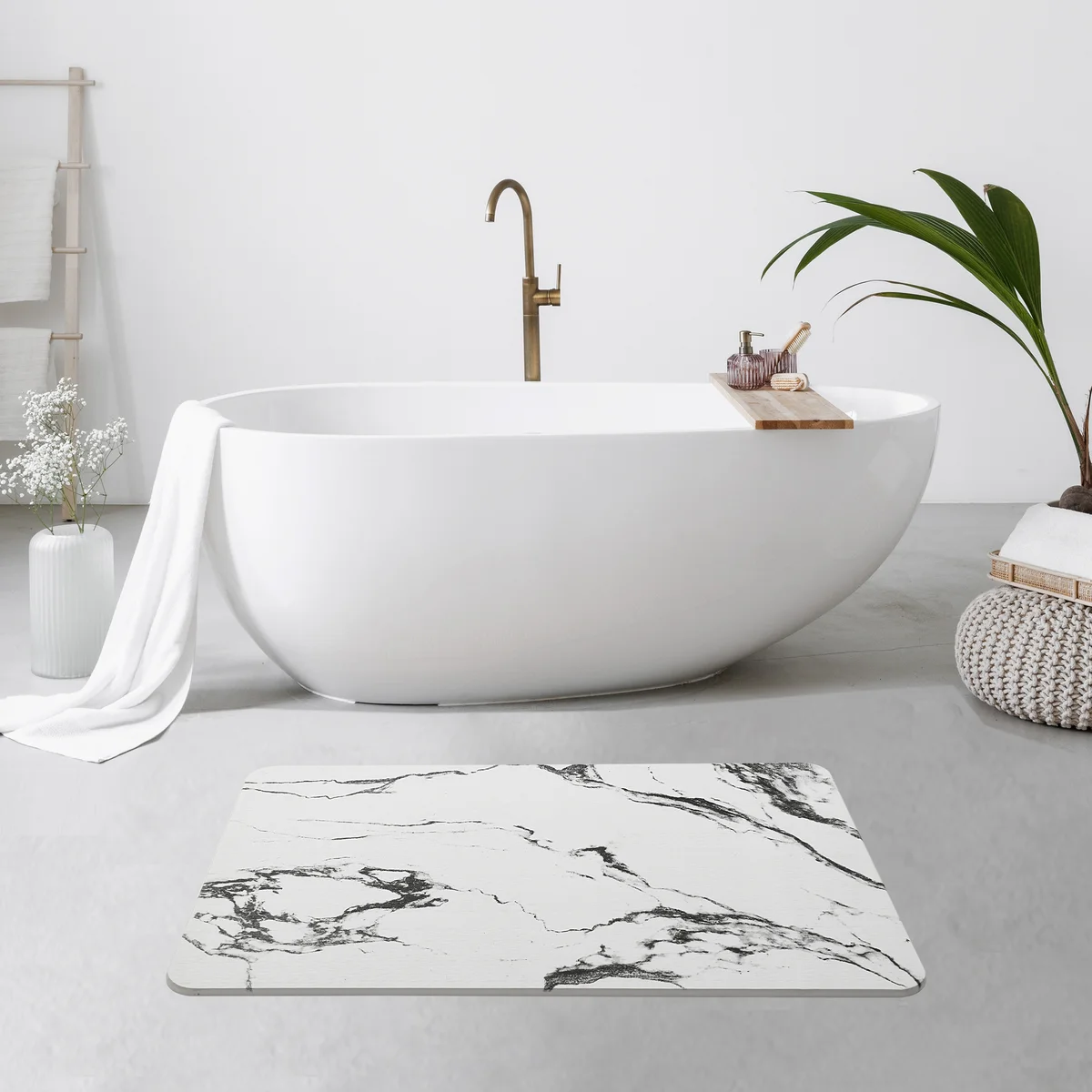 J&V TEXTILES – wholesale Bath mat – 4 Colors! - 24'' x 15'' Diatomaceous Quick-Drying Stone Bath Mat15