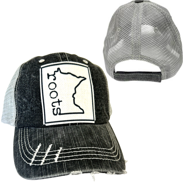 dkhandmade - Wholesale Trucker Hat - Unisex - MINNESOTA ROOTS | UNISEX HAT | DISTRESSED8