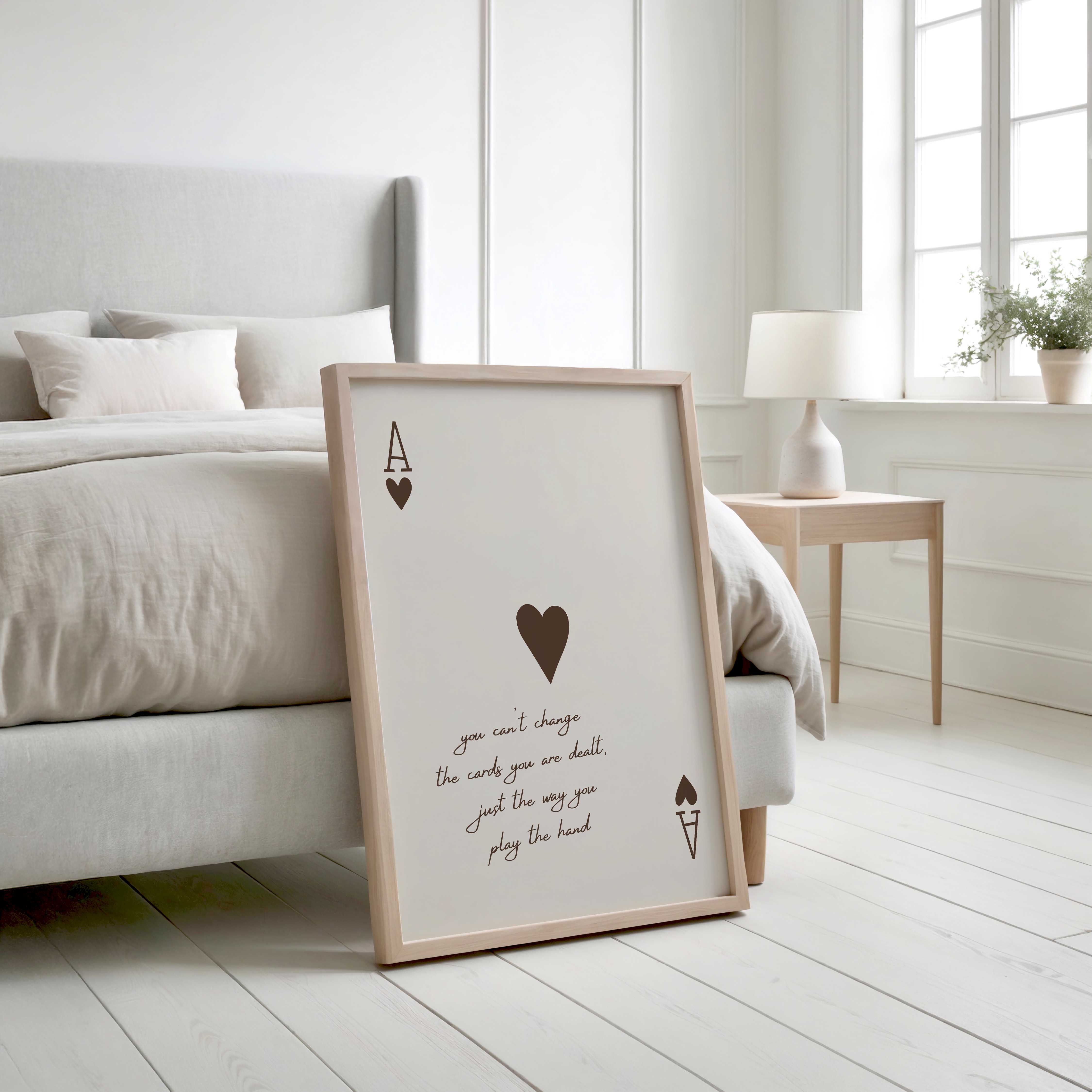 D'LUXE PRINTS - Wholesale Art Print - The Cards You Are Dealt Borderless Print2