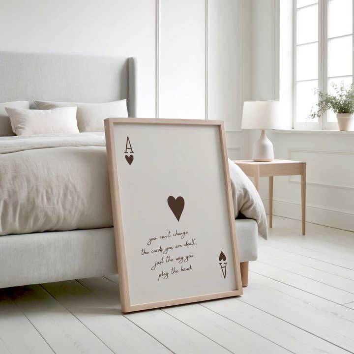 D'LUXE PRINTS – Engroshandel Kunsttryk – De kort, du får, kantløs print2