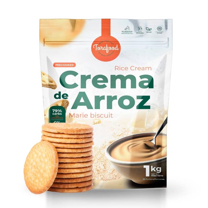 CREMA DE ARROZ 1KG SABOR GALLETA MARIA - TORAFOOD para venta al por mayor de Torafood