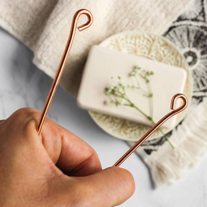 Anti-Microbial Copper Tongue Scraper for wholesale by The Dirt Personal Care