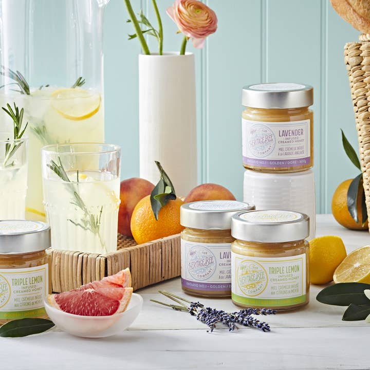 Heritage Bee Co. - Wholesale Honey - Triple Lemon Creamed Honey - 300 g (10.6 oz)3