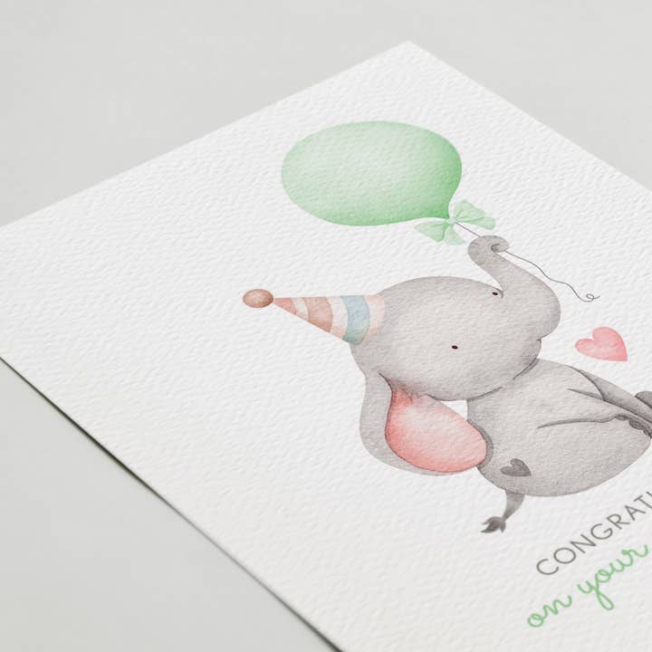 Blue Thistle - Wholesale Baby Card - New Baby Card, Congratulations, Baby Shower, Gender Neutral