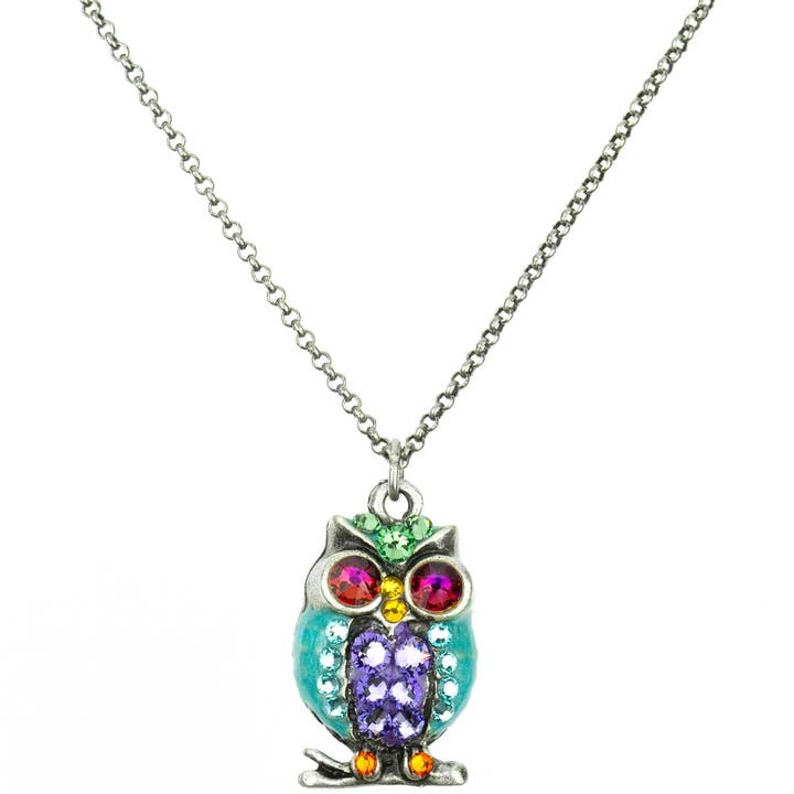 Sophia Crystal Owl Necklace for wholesale by Anne Koplik Designs, Inc.