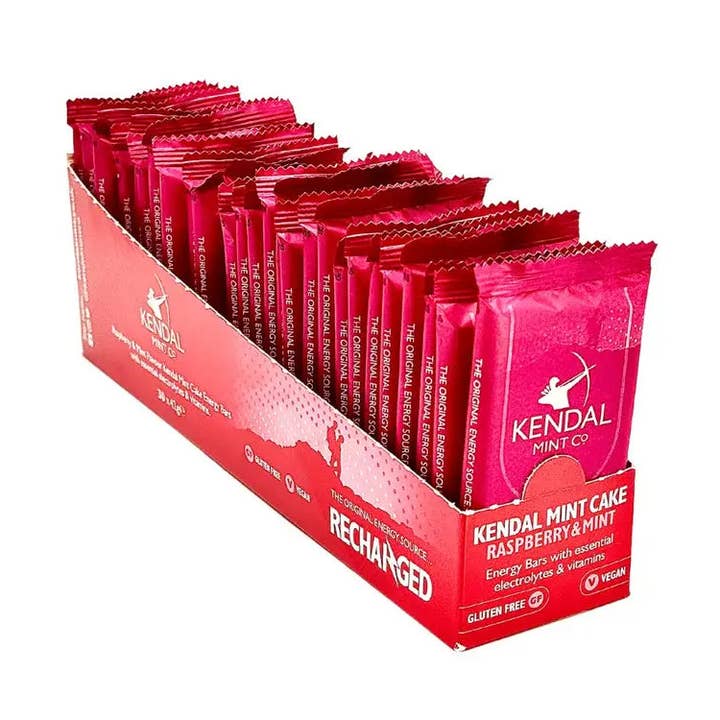 Kendal Mint Co® – wholesale Snack bar – KMC NRG BAR Kendal Mint Cake Pocket-sized Energy Bar - Raspberry & Mint2