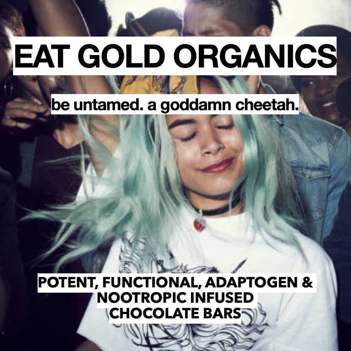 Eat Gold Organics - Wholesale Chocolate Bar - The Untamed a 24k Gold, Functional, Delicious Chocolate Bar4
