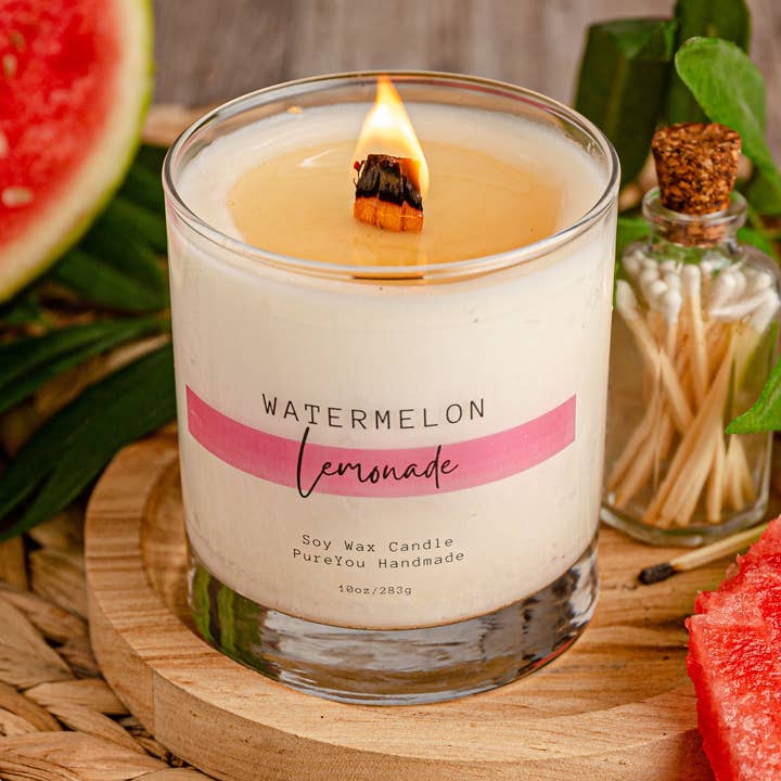 Vattenmelon Lemonad Soy Vax Ljus för wholesale av PureYou handmade