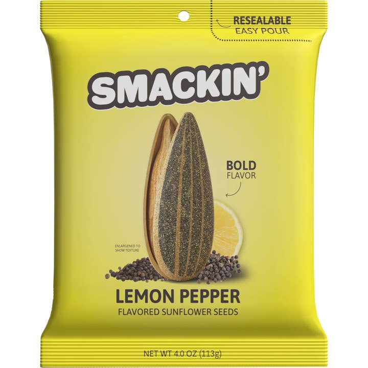 Cow Crack Wholesale - Wholesale Seeds/Kernels - Smackin' Seeds Lemon Pepper 4 oz