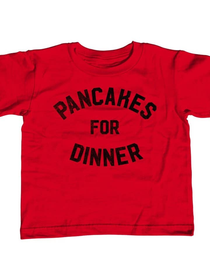 Youth Pancakes For Dinner T-Shirt for wholesale by Boredwalk