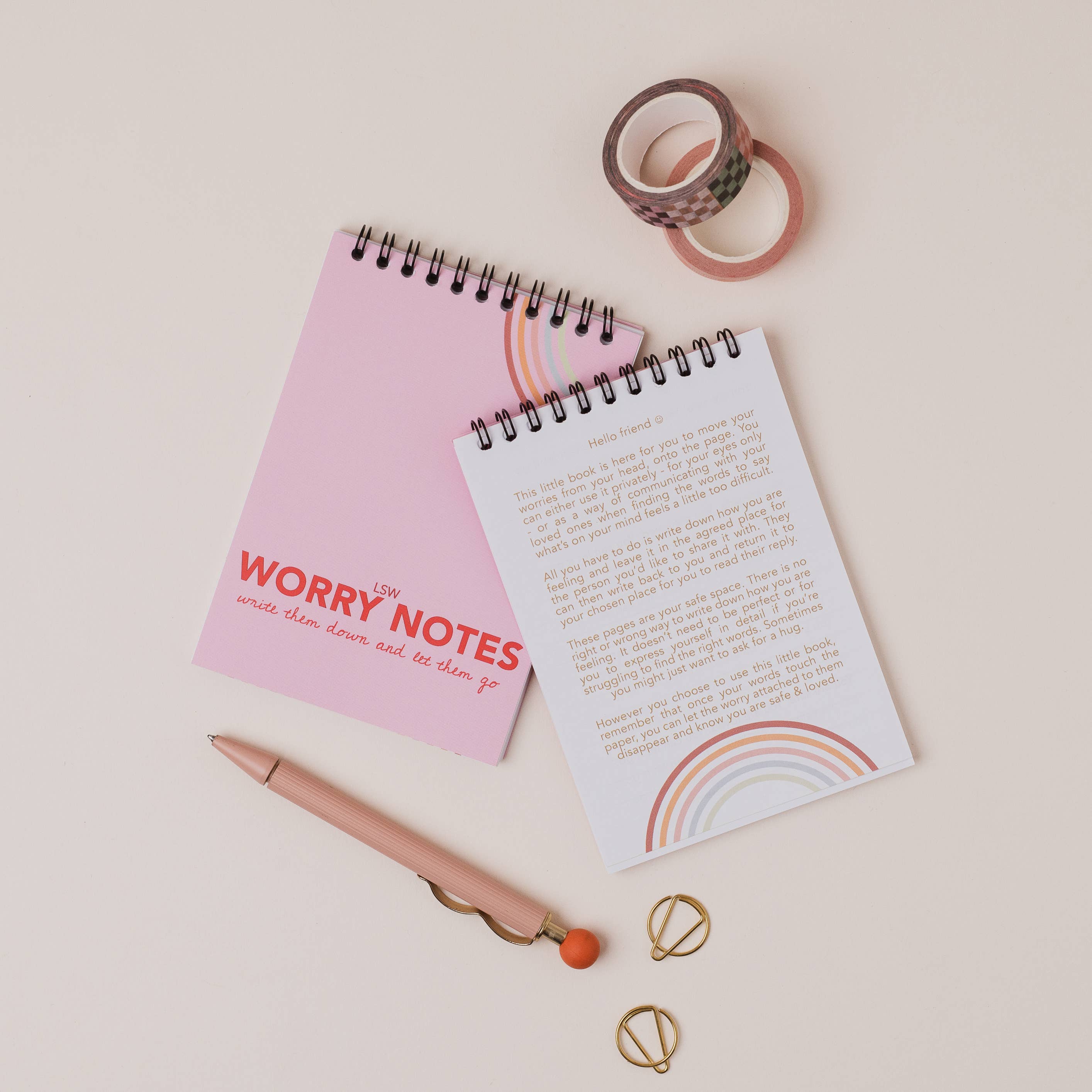 LSW London - Vente Cahiers - Worry Notes : Carnet pour que les enfants expriment leurs inquiétudes, pensées et émotions3