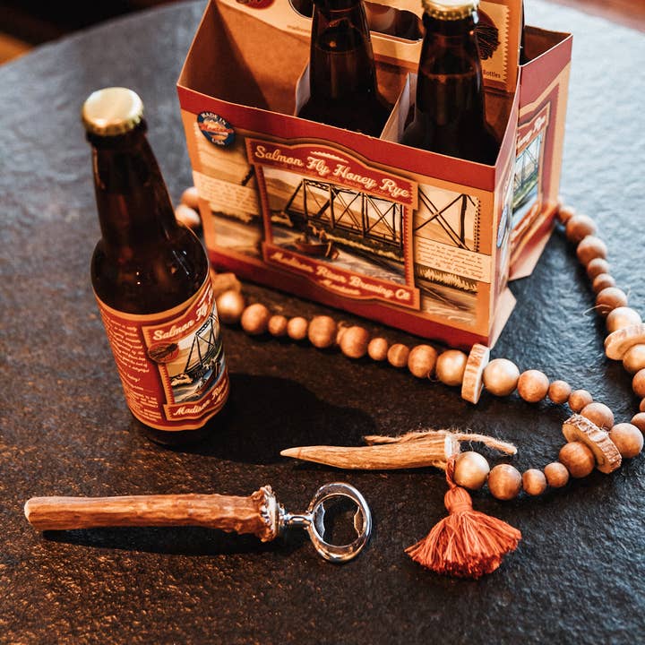 Montana Antler Mercantile - Wholesale Bottle/Wine Opener - Antler Bottle Opener – Rustic Barware – Made in Montana3