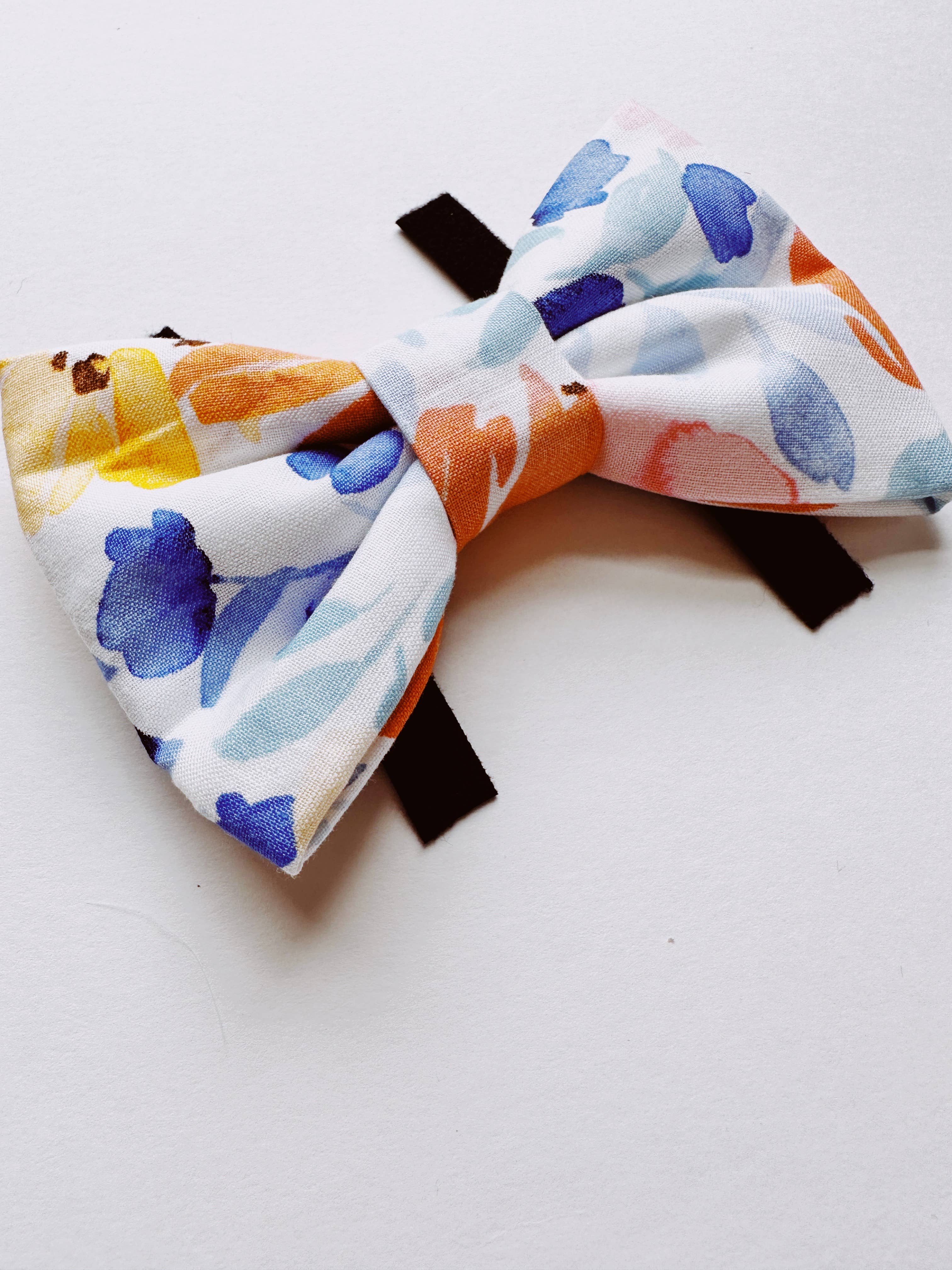 Walking Paws Boutique - Venta al por mayor Pajarita - Perros - pajaritas para perros con estampado floral en tonos pastel, lazo para primavera y verano6