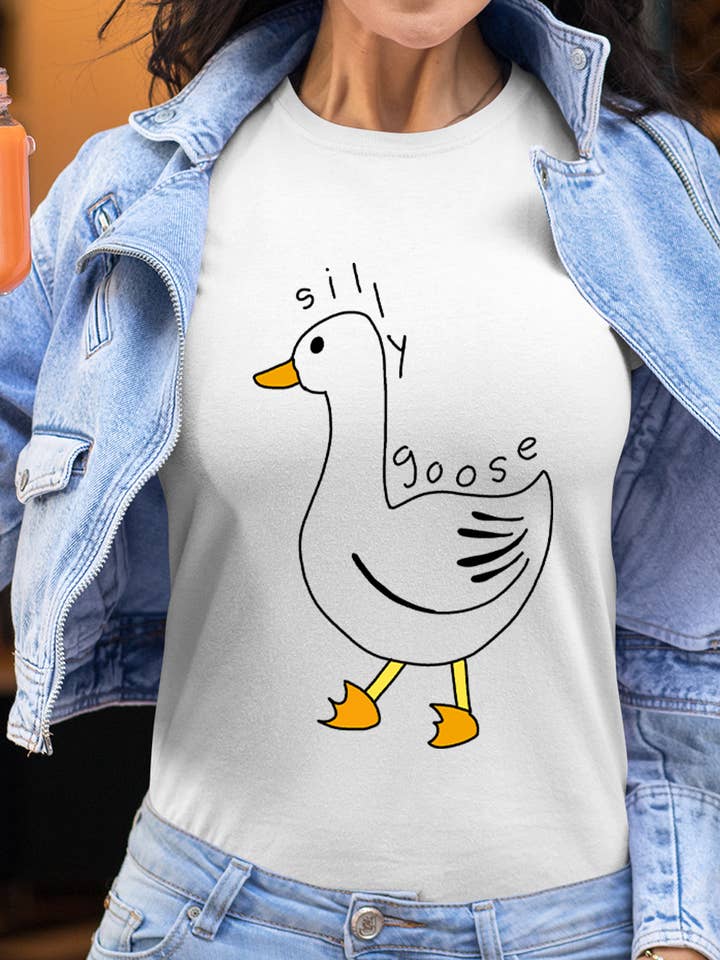 Women's Round Neck Tshirt | goose for wholesale by IALD