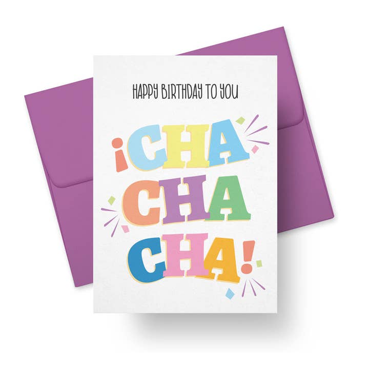 Paper Tacos® - Wholesale Birthday Card - Happy Birthday Cha Cha Cha