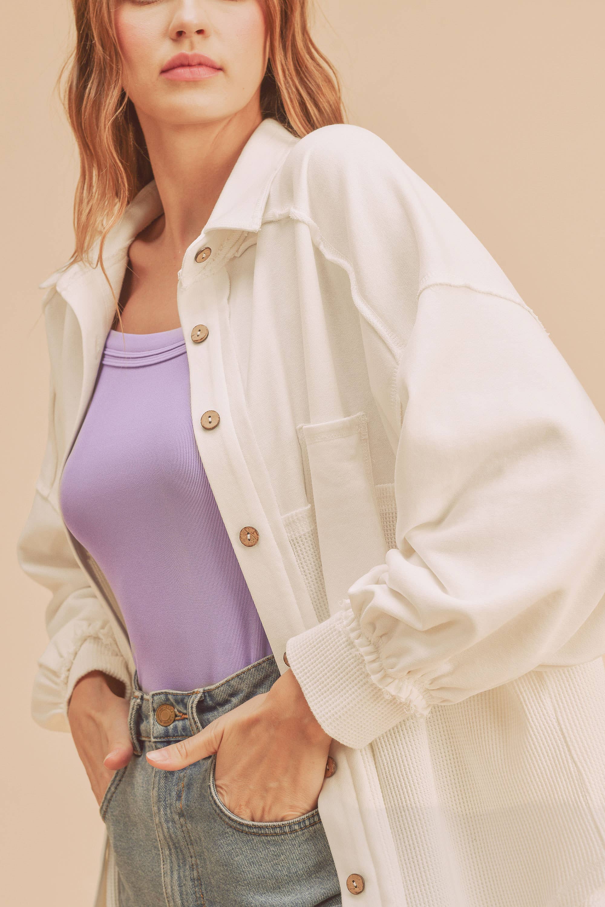 AEMI + CO - Wholesale Shirt Jacket/Shacket - Women's - 576BK Judie Jacket 541