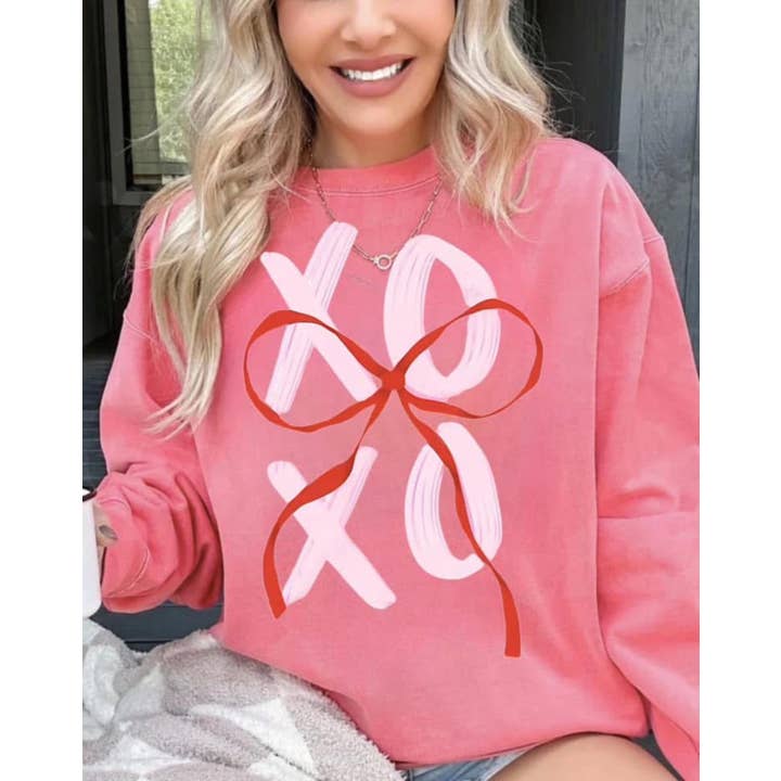 Laço XOXO - MANGA COMPRIDA por atacado de Circus Threads LLC