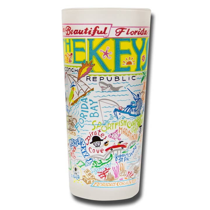 Florida Keys Drinking Glass for wholesale by catstudio