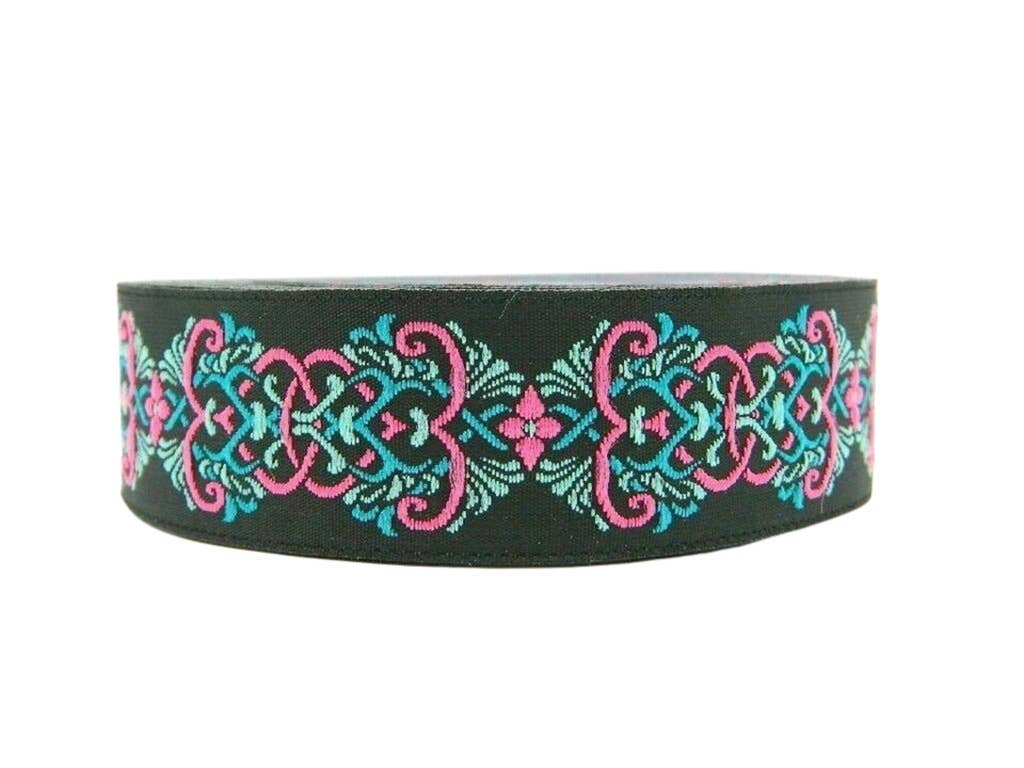 Grandbazaar24 - Vente Matériels de bricolage - Ruban jacquard avec motif baroque/ornemental – 25 mm4