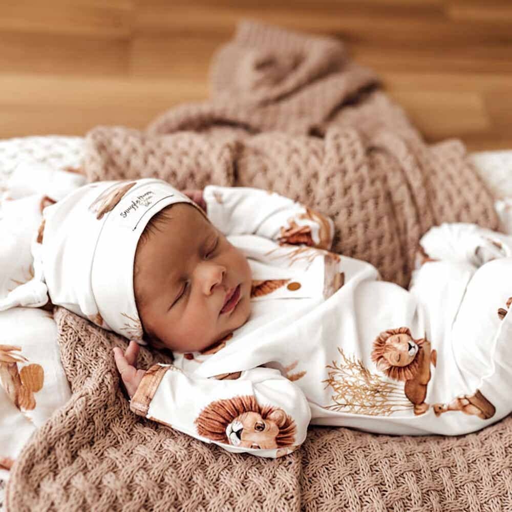 Snuggle Hunny - Wholesale Jumpsuit - Baby - Lion Organic Growsuit3