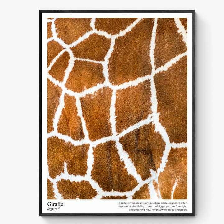 Poster Girafe pour la vente par T:mi Söderholm Jonna