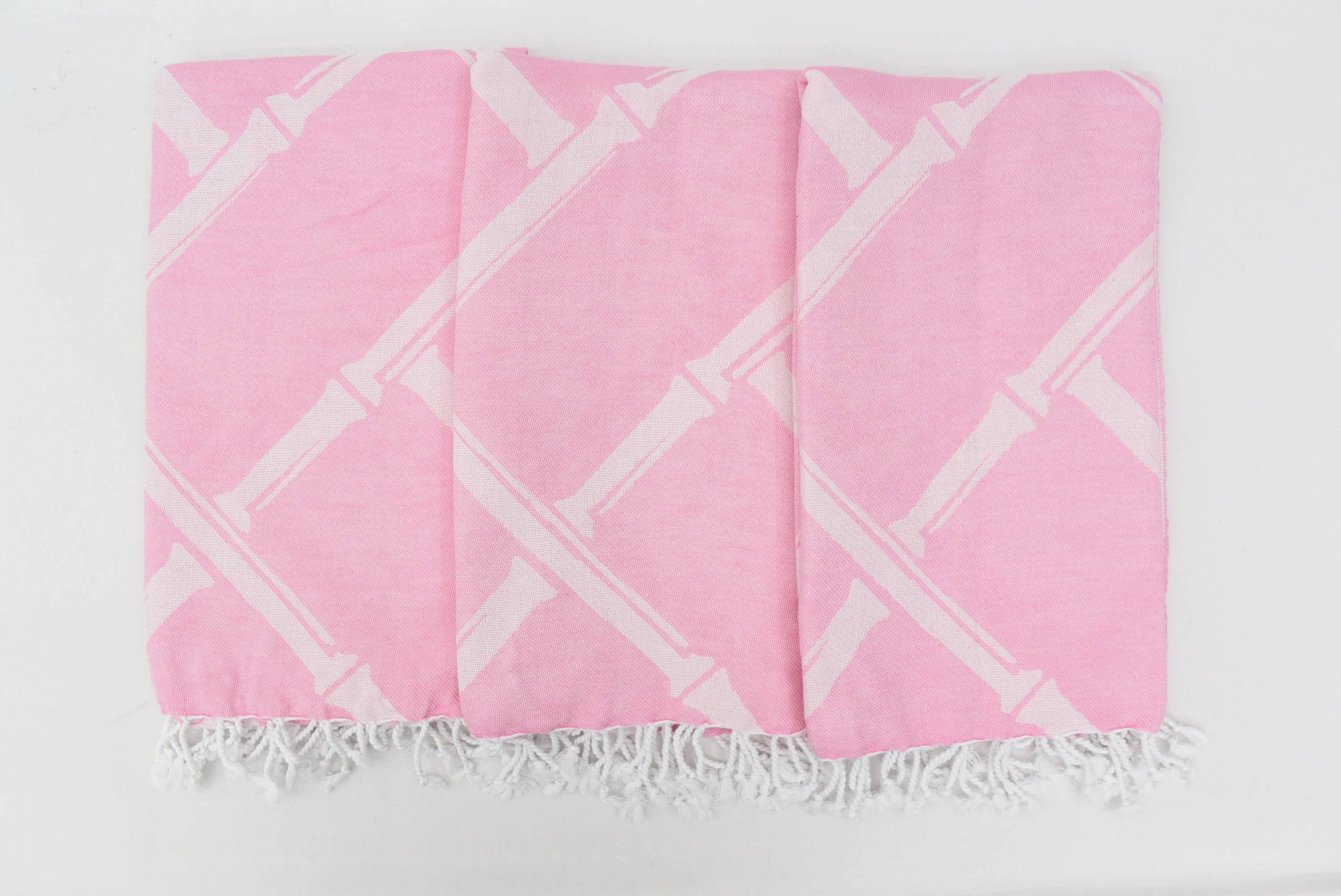 Organic Turkish Towels - Wholesale Beach Towel - Pink Towel, Ultra-Soft Turkish Towel, 40x70 Beach Towel0