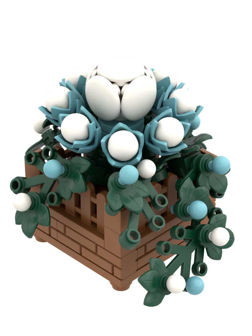 Brixies - Wholesale Building Set - Kids - BRIXIES Plus Mini Flower "Azur Blossom"0