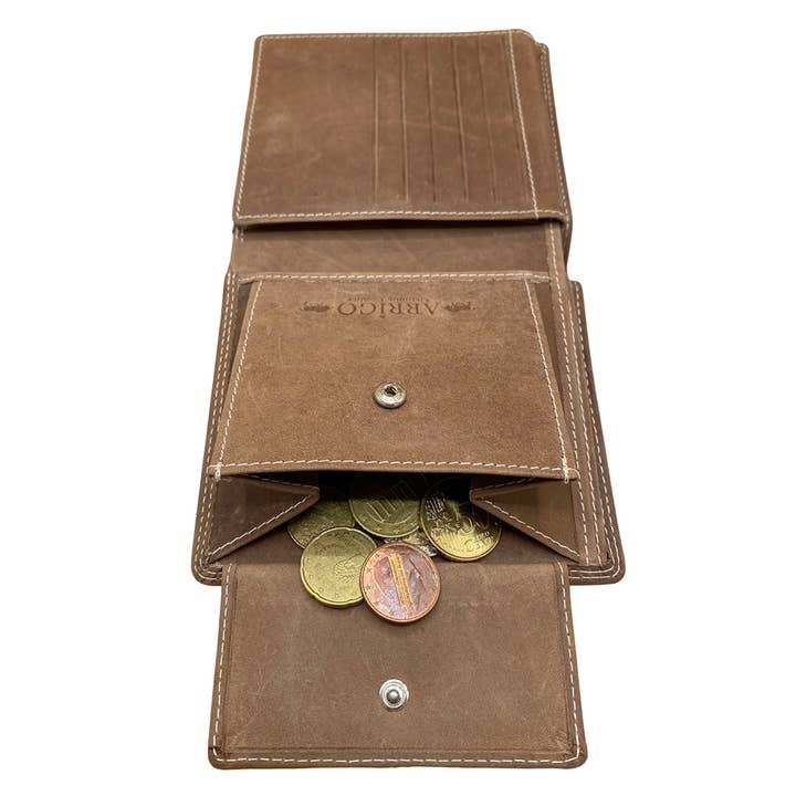 Arrigo - Wholesale Wallet - Men's - Wallet Men Billfold Model - Buffalo Leather - 3 Colours4