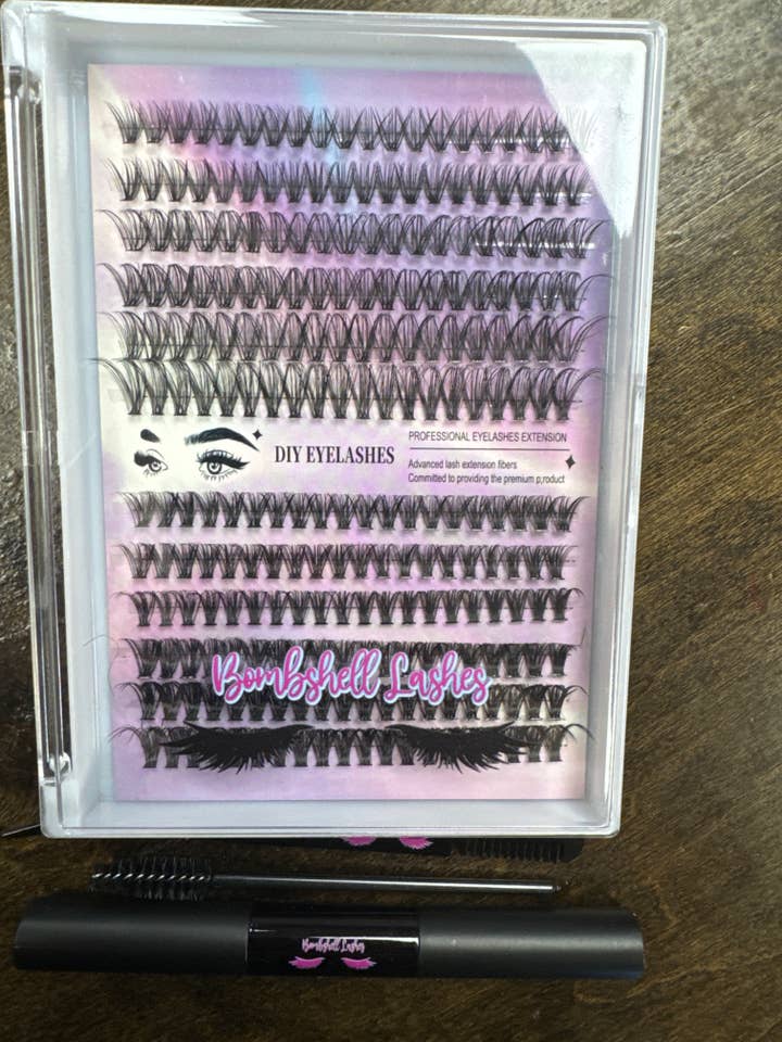 Bombshell Lash startkit til gør-det-selv-vipper for engroshandel hos Bombshell Cosmetics LLC