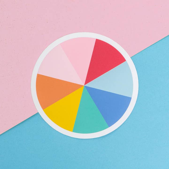 Colour Wheel Vinyl Sticker for wholesale by The Happy Colour Shop