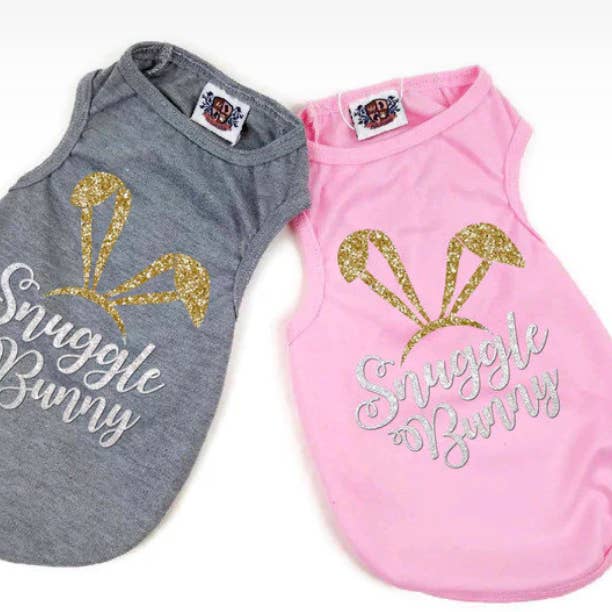 T-shirt de Pâques pour animaux Snuggle Bunny | 2 options de couleur pour la vente par House of FurBaby