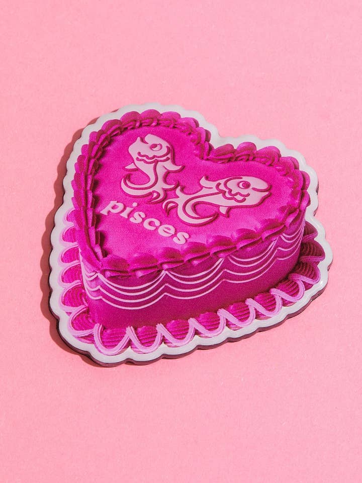 Pisces Cake Fridge Magnet for wholesale by The Gemini Bake