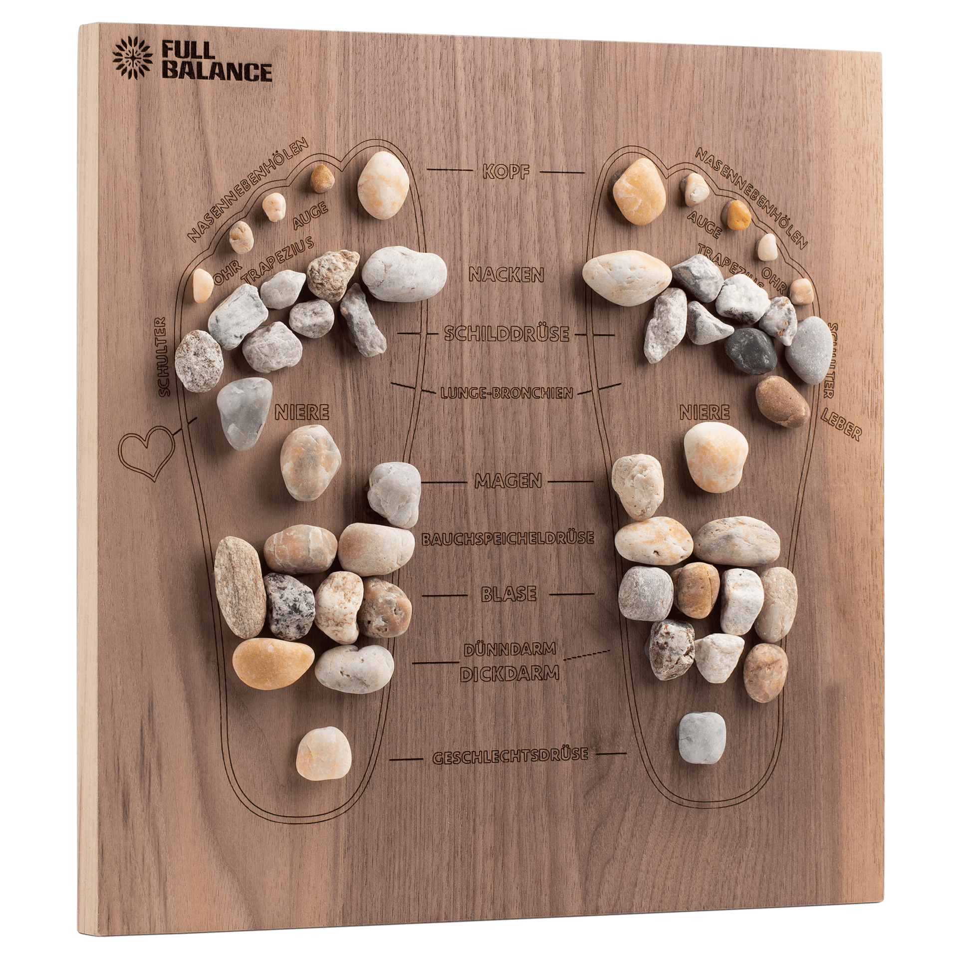 Full Balance - Wholesale Body Massager - Pine & Stone - Foot Reflexology Massage Board1