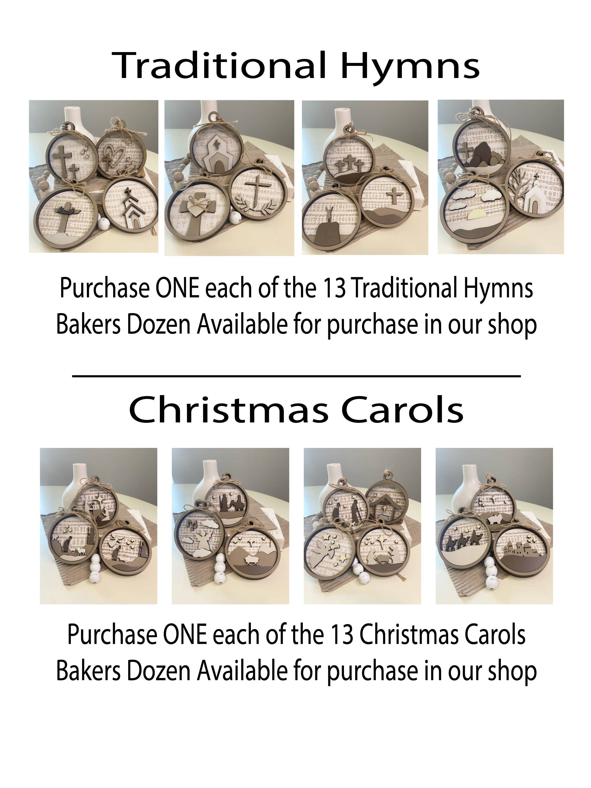 Pine Designs - Wholesale Ornament - Away in the Manger Ornament or Gift Tag12